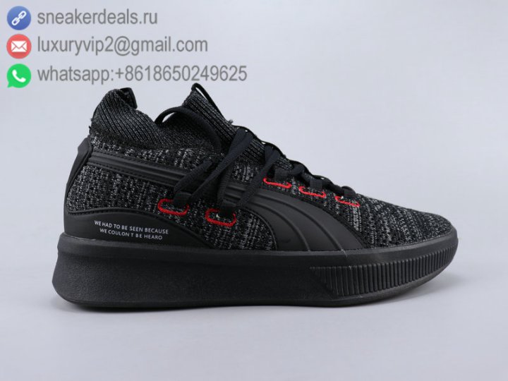 Puma Clyde Court POE Hi Men Basketball Shoes All Black Size 40-45